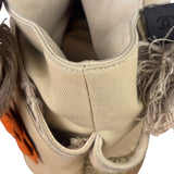 Chanel Vintage Beige Denim/Leather Trim Camellia Rope Tote