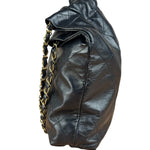 Chanel Black Quilted Leather 22 Chain Hobo Bag 2021