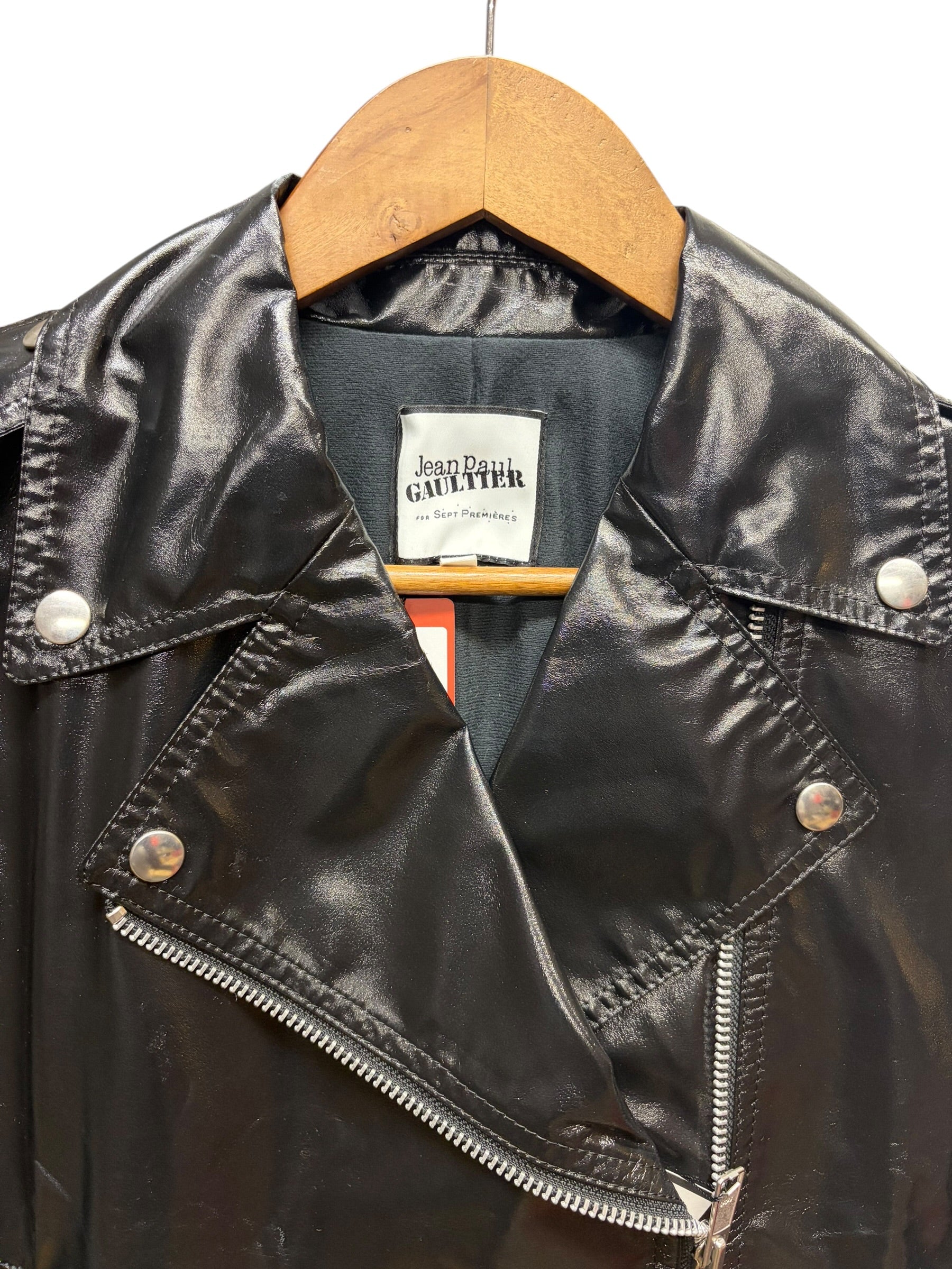 Jean Paul Gaultier Glossy Black Sept Premieres Jacket