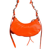 Balenciaga Orange Leather XS Le Cagole Shoulder Bag