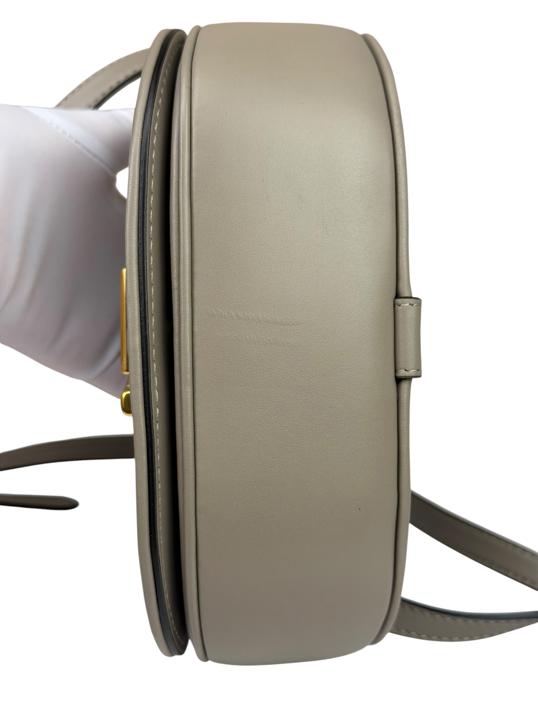 Fendi Dove Gray Leather C'mon Crossbody Bag