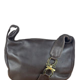 Ferragamo Vintage Brown Leather Hobo Bag