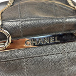 Chanel Black Caviar Chocolate Bar Shoulder Bag