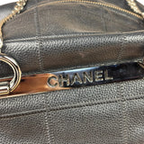 Chanel Black Caviar Chocolate Bar Shoulder Bag