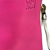 Loewe Pink/White Leather M Hammock Bag