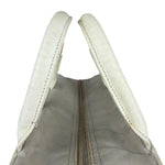 Chanel Vintage Grey Quilted Woven Sports Line Canvas Bowler Bag  2001