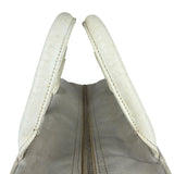 Chanel Vintage Grey Quilted Woven Sports Line Canvas Bowler Bag  2001