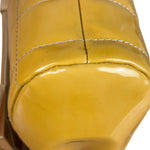 Chanel Yellow Patent Chocolate Bar Quilted CC Shoulder Bag 2002