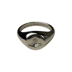 Vivienne Westwood Silver Logo Seal Ring