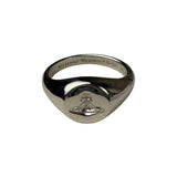 Vivienne Westwood Silver Logo Seal Ring