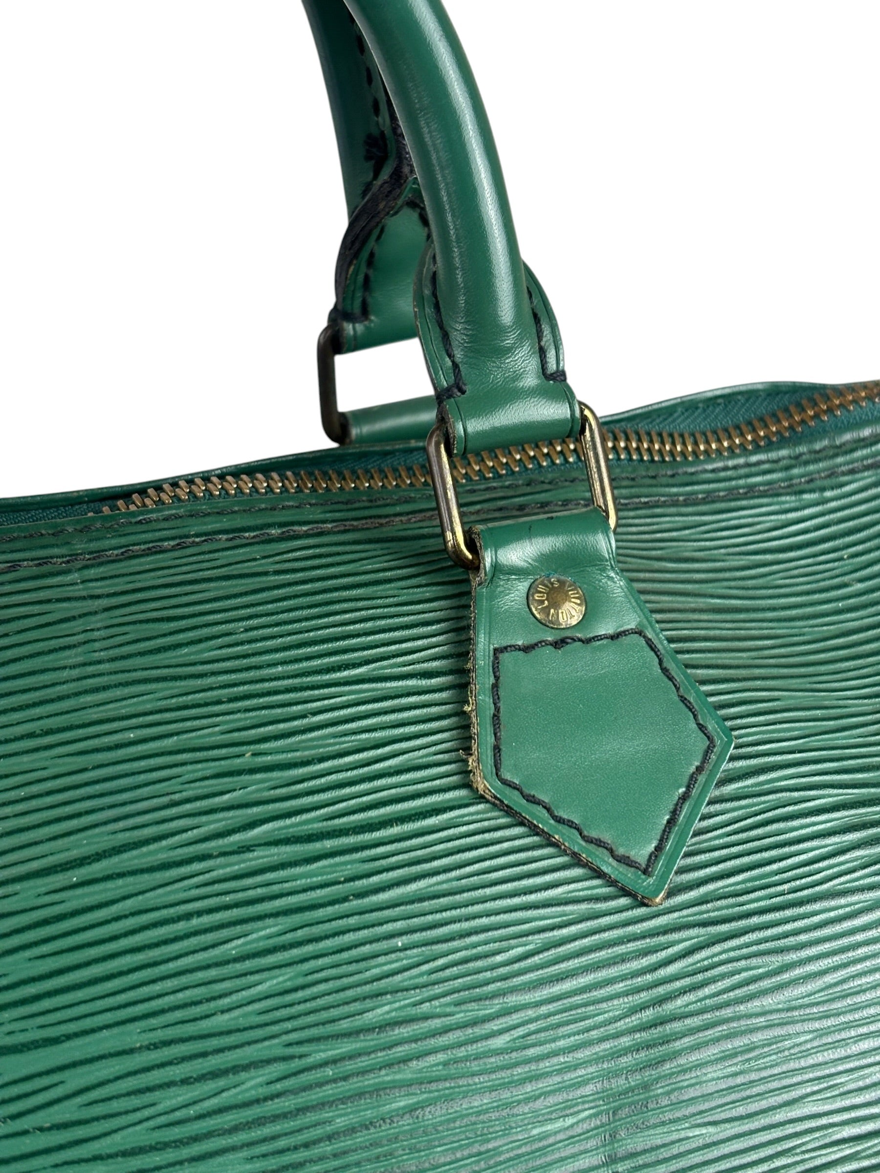Louis Vuitton Vintage Green Epi Speedy 35