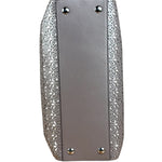 Coach Putty Grey Leather Taylor Eyelet Caryall Shoulder Bag