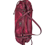 Burberry Plum Nylon/Leather Trim Nova Check Buckleigh Packable Tote