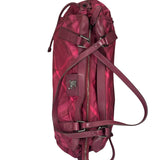 Burberry Plum Nylon/Leather Trim Nova Check Buckleigh Packable Tote