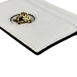 Versace White Leather Medusa Card Holder