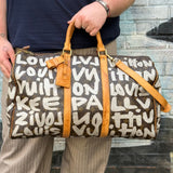 Louis Vuitton x Stephen Sprouse Monogram Graffiti Keepall 50