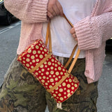 Louis Vuitton x Yayoi Kusama Red/Yellow Vernis Dot Infinity Papillon 30