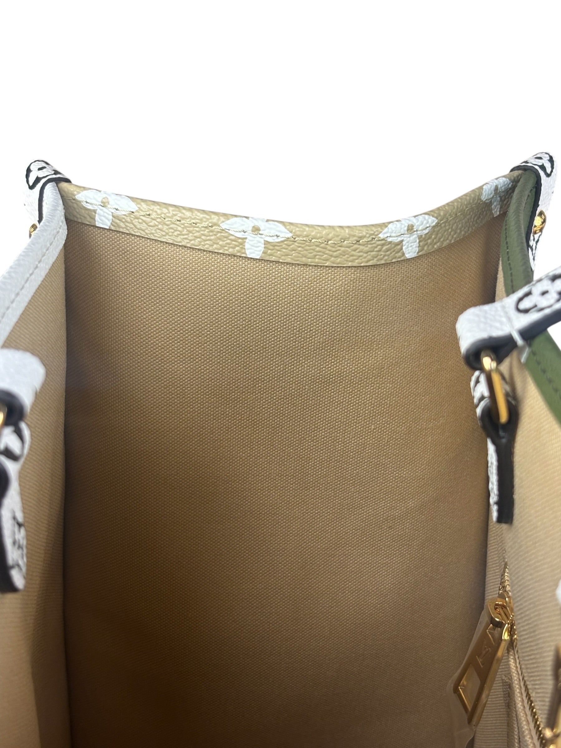 Louis Vuitton Khaki/Green OnTheGo GM Tote