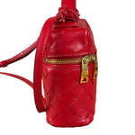Bottega Veneta Red Intrecciato Leather Crossbody Bag