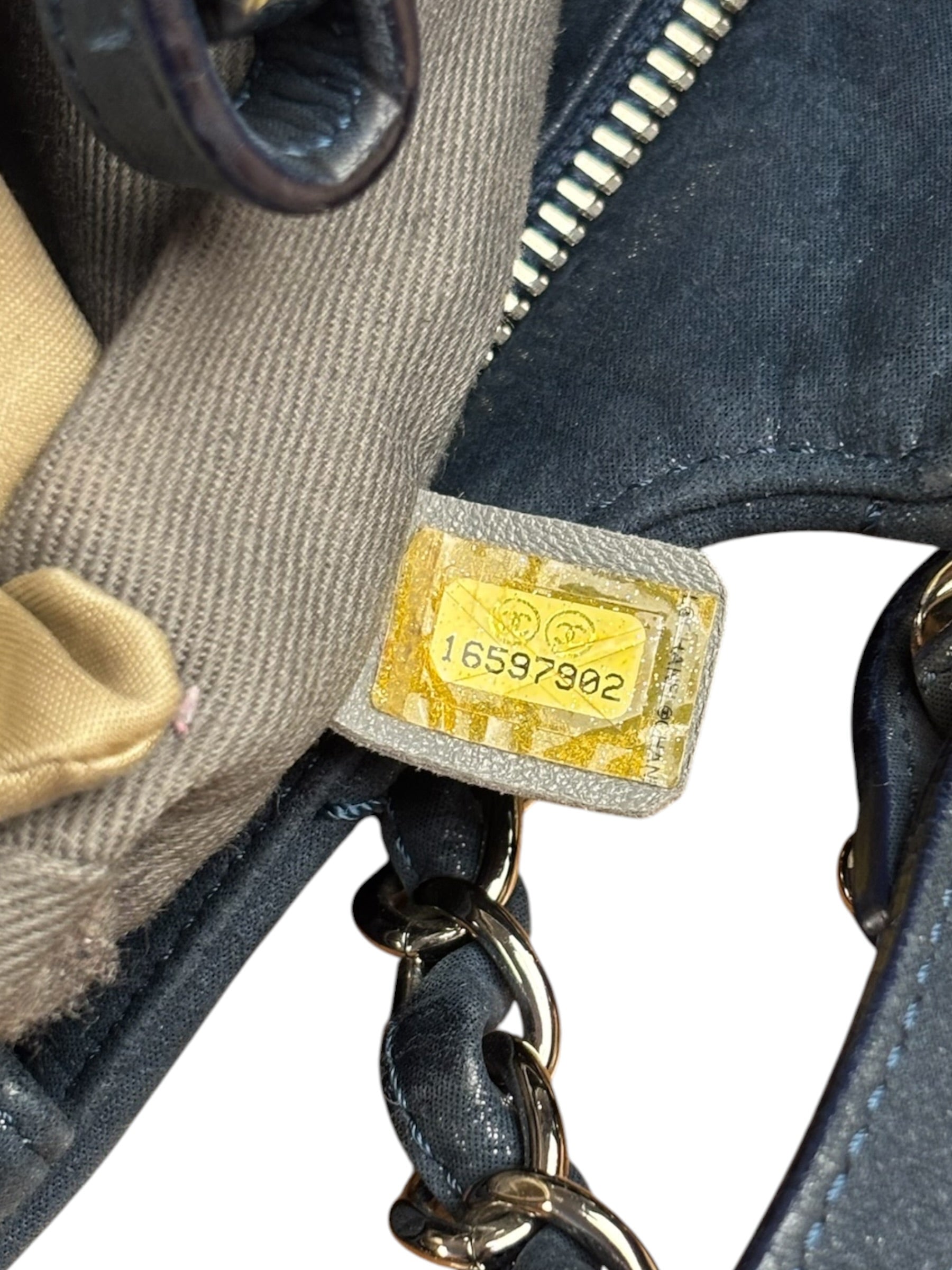 Chanel Navy Iridescent Sea Hit Tote 2012