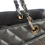 Chanel Black Caviar Quilted Large Shopping Tote 2012
