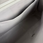 Chanel Grey Cotton M Classic Flap