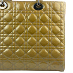 Christian Dior Gold Patent L Lady Dior