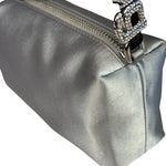 Alexander Wang Silver Satin Heiress Pouch