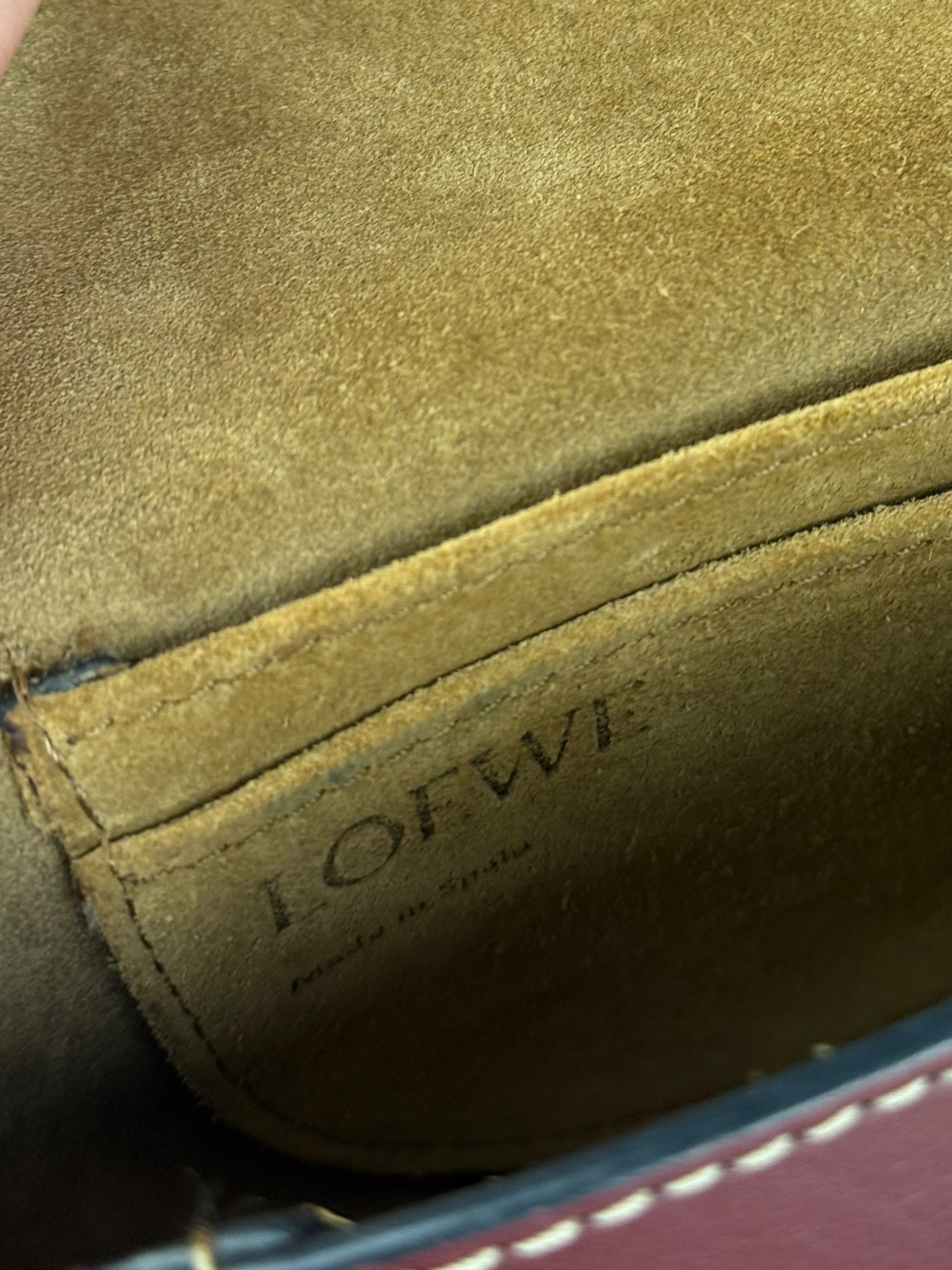 Loewe Mini Burgundy Gate Crossbody