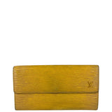 Louis Vuitton Yellow Epi Leather Long Wallet