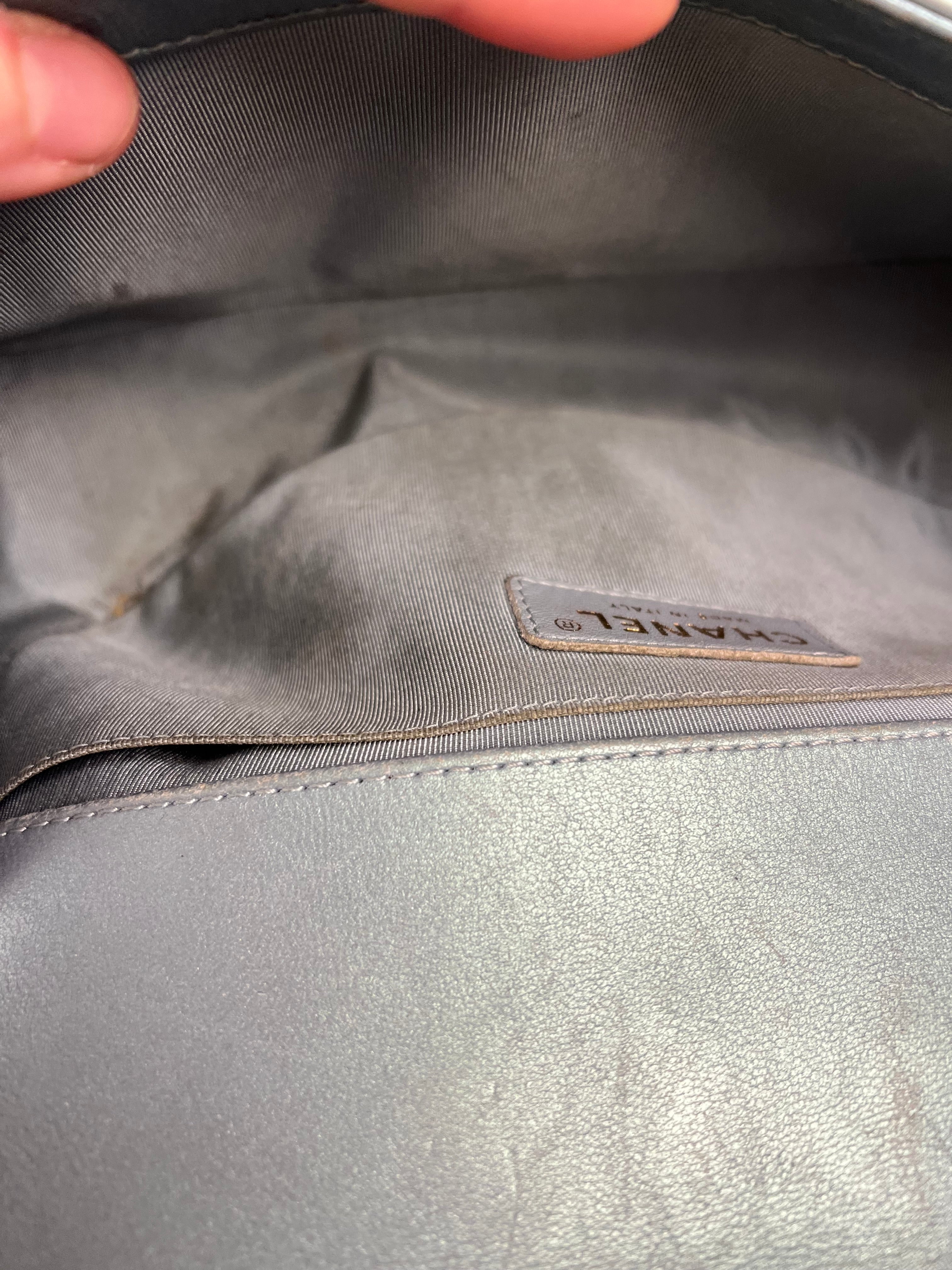 Chanel Medium Quilted Iridescent Boy Bag