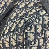 Christian Dior Vintage Blue Oblique Trotter Boston Bag