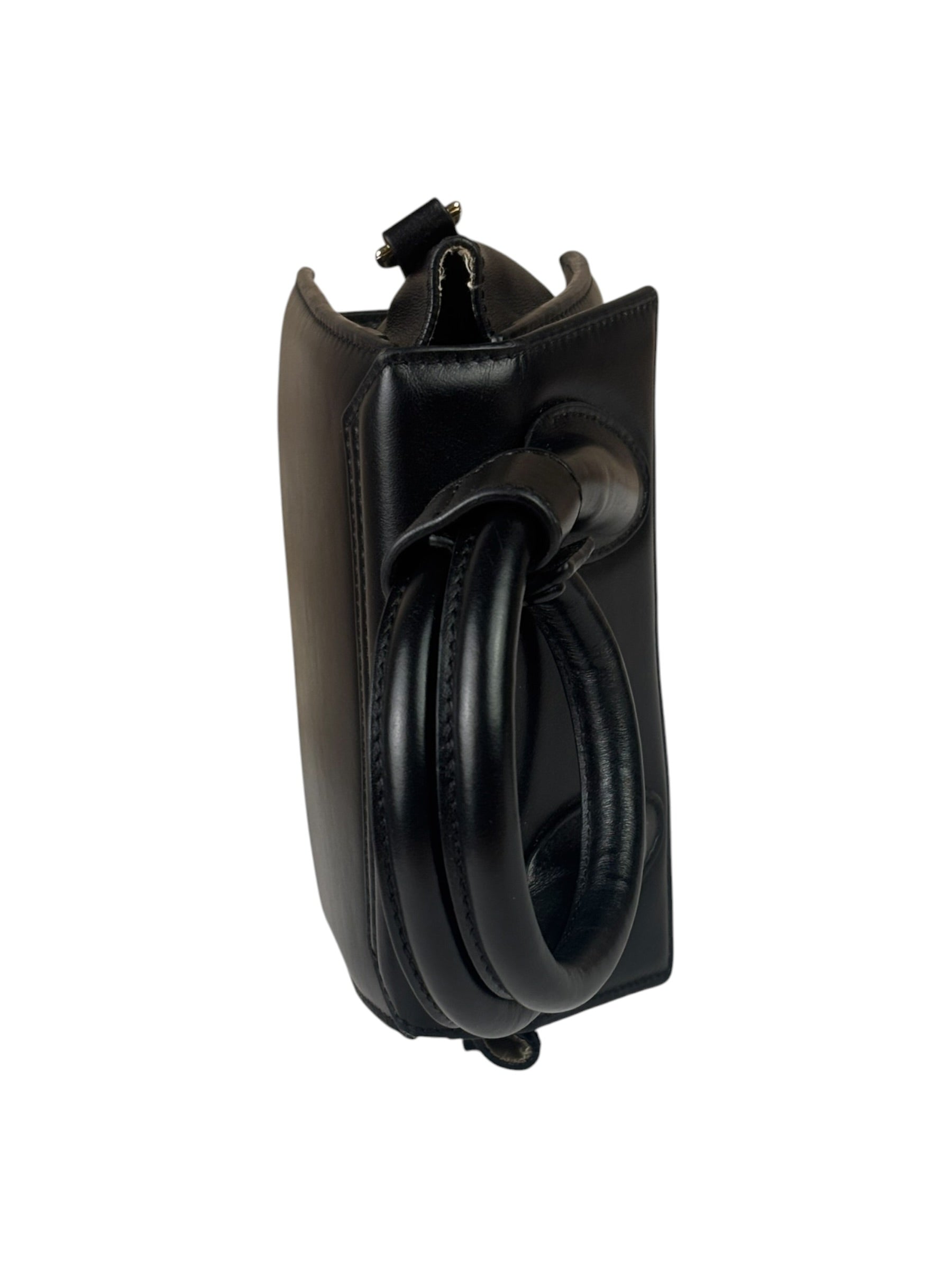 Jacquemus Black Leather The Knot Chiquito Two-Way Bag