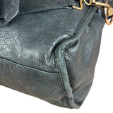 Balenciaga Black Leather Giant Gold City Two-Way Bag 21