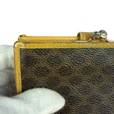 Celine Vintage Brown Macadam Bifold Kisslock Wallet