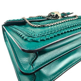 Bvlgari Green Leather Serpenti Forever Shoulder Bag