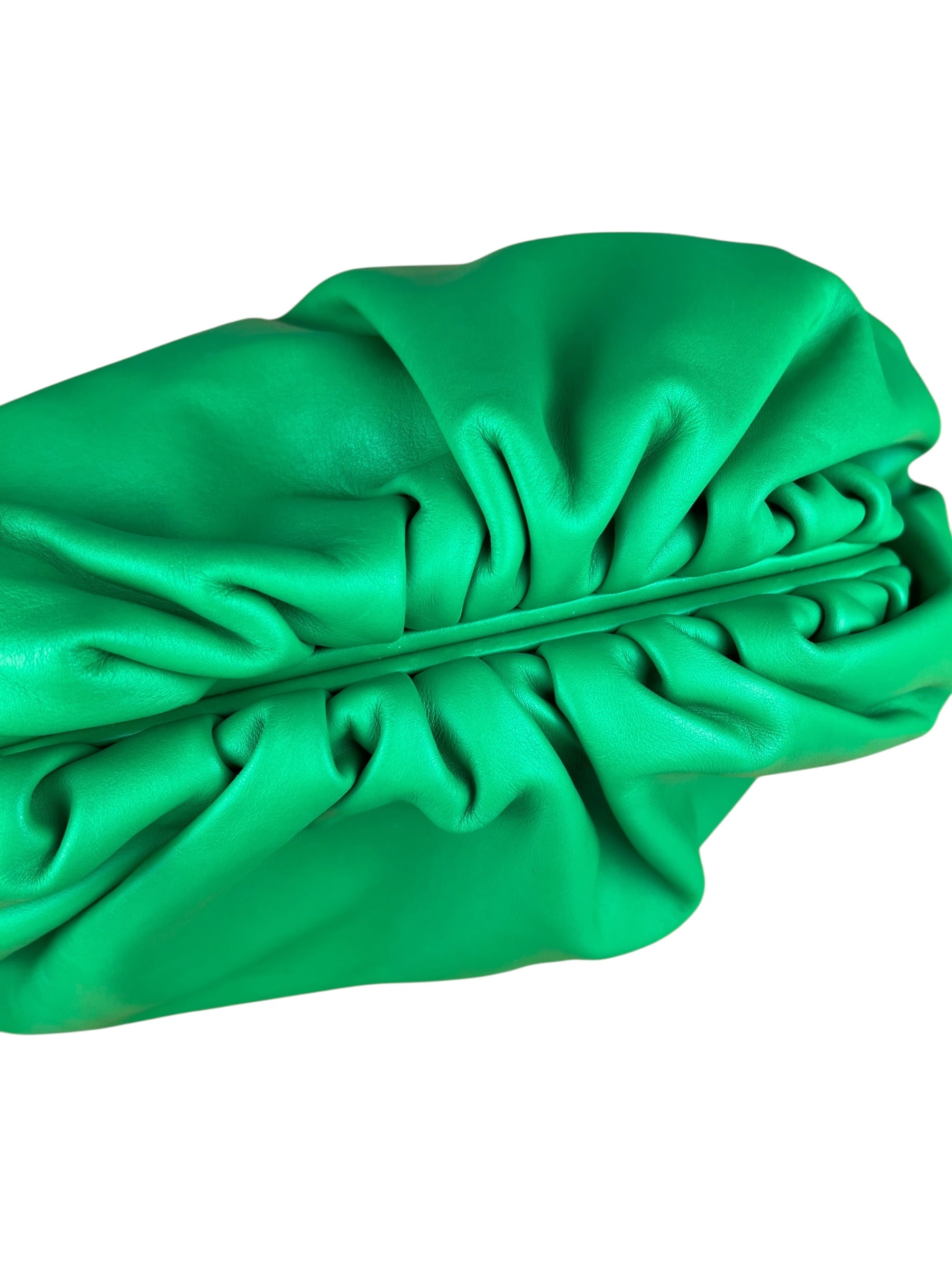 Bottega Veneta Green Large Pouch Clutch