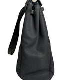 Hermes Black Toile Herbag 39 Handbag