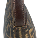 Fendi Leather Trim Zucca Pochette