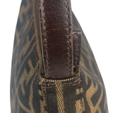Fendi Leather Trim Zucca Pochette