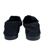 Gucci Black Suede Horsebit Loafers