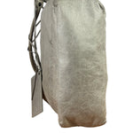 Balenciaga Grey Lambskin Day Moto Hobo Bag