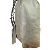 Balenciaga Grey Lambskin Day Moto Hobo Bag