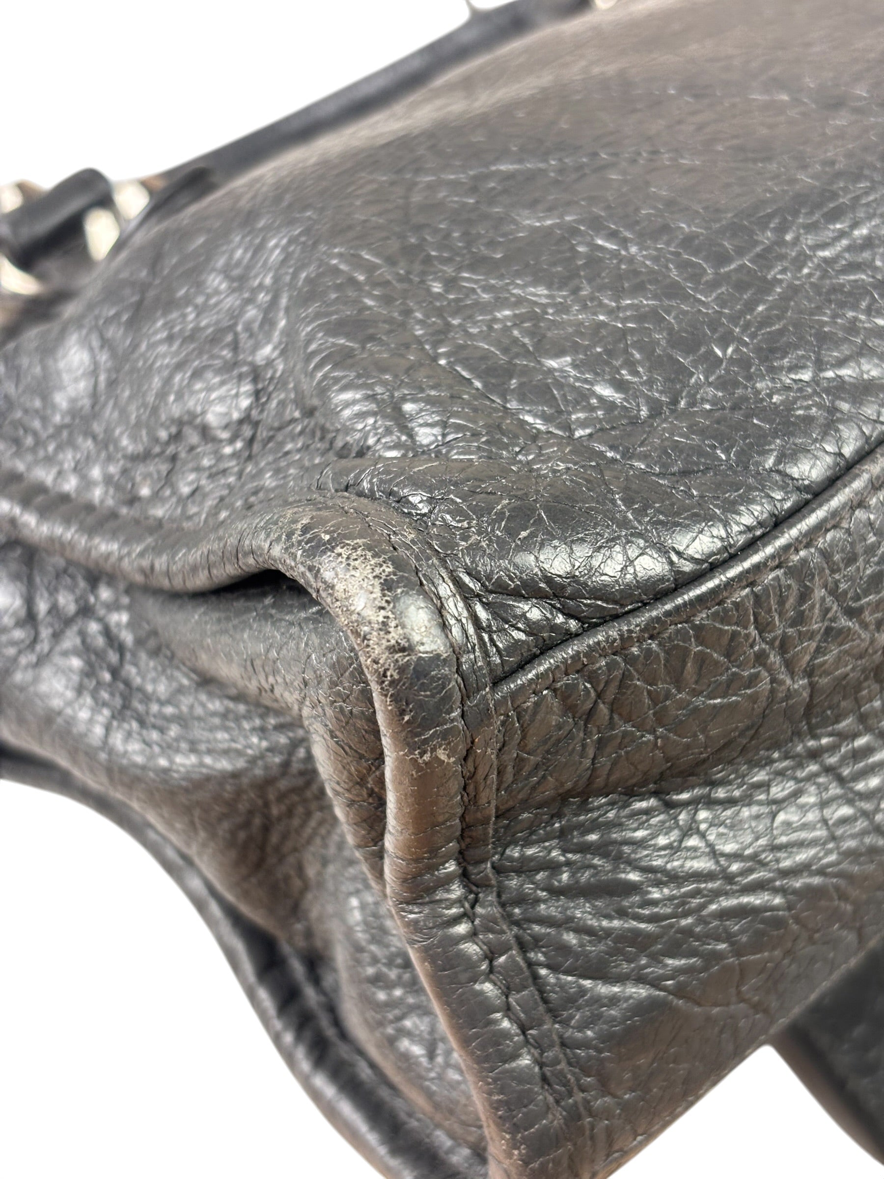 Balenciaga Grey Calfskin Mini Le City Bag