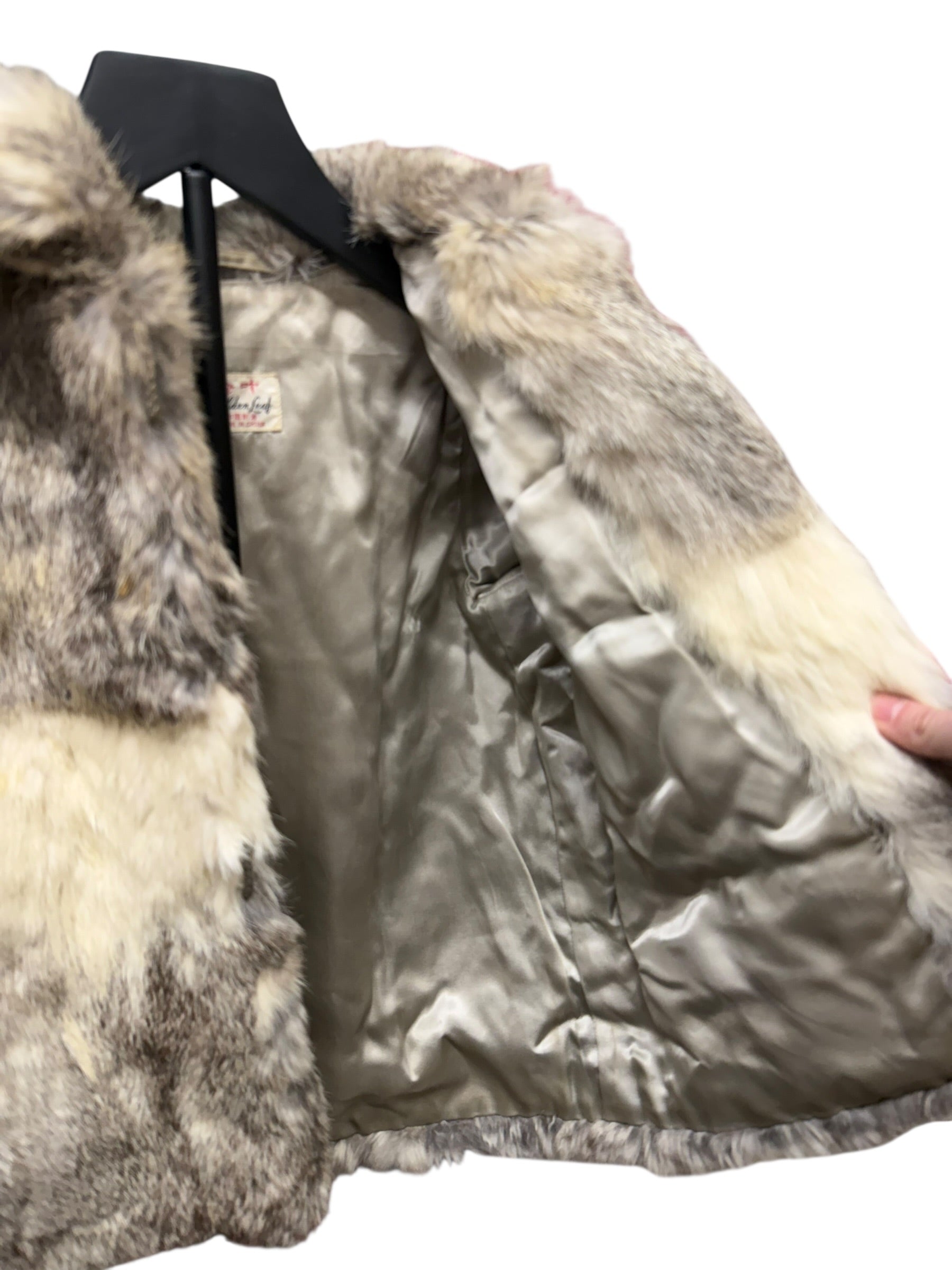 Vintage Ivory/Brown Chinchilla Fur Coat (Toddler's)