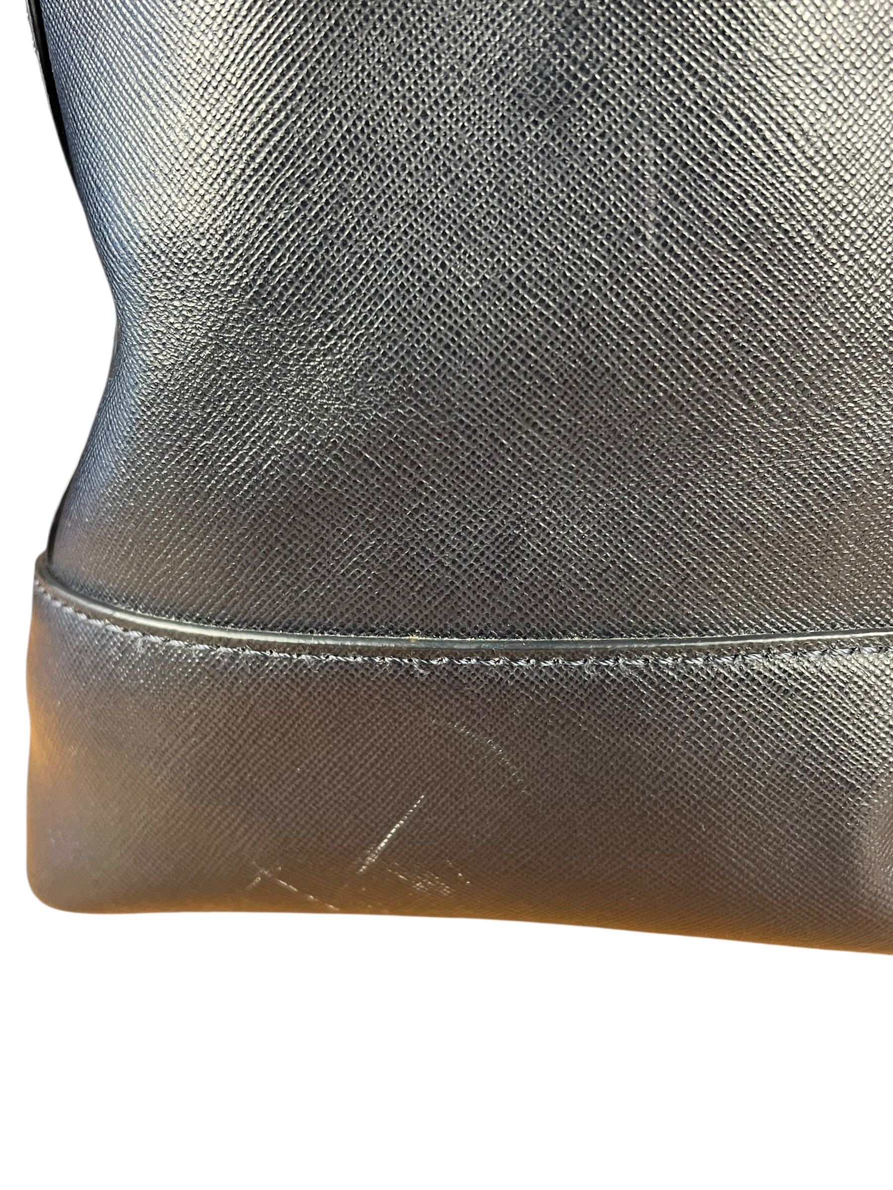 Tory Burch Saffiano Leather Navy Boston Bag