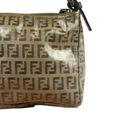 Fendi Vintage Beige PVC Zucca Pochette