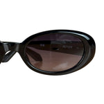 Quay Black Thin Sunglasses