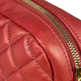 Chanel Pink Satin/Leather Trim Camera Bag 2019