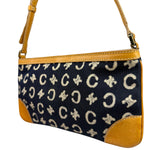 Celine Navy Denim/Leather Trim C Macadam Pochette